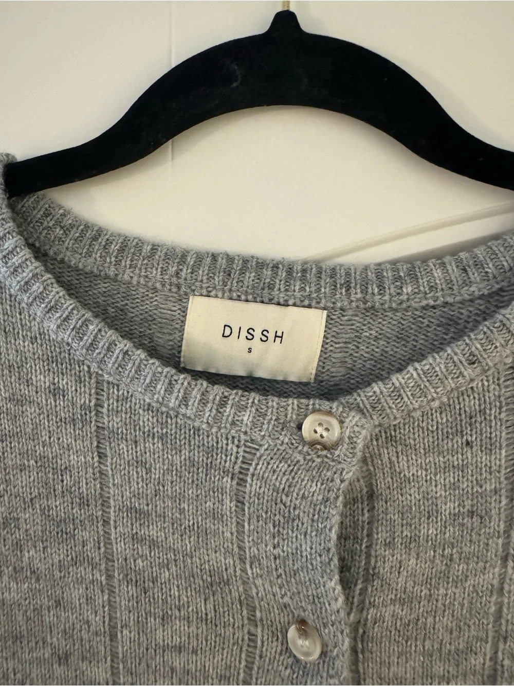 DISSH Light Gray Ribbed Button-Front Cardigan - Picture 3 of 5